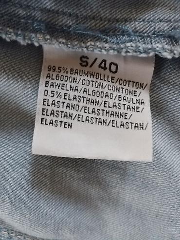cins: Məhsul: Cins gödəkçə – cırılmış (distressed) dizayn - Rəng: Açıq mavi — 2