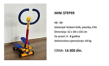 Ostale sprave za vežbanje: MINI STEPER – dečja sprava za vežbanje - Model: KB-09 - Namenjen — 1