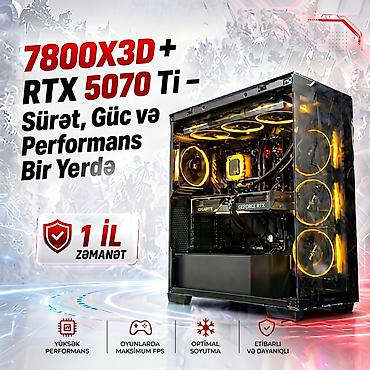 gaming computer: Oyun masaüstü kompüter /Ryzen 7 7800X3D RTX 5070 Ti Gaming PC | Ryzen — 1