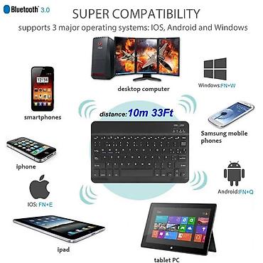 aipad: Беспроводная клавиатура(Li-polymer) Bluetooth HB030 3.0 Арт.1507 — 4