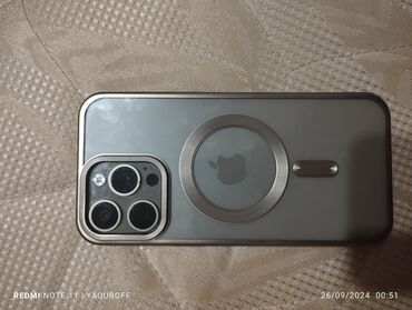 ayfon 7 barter: IPhone 15 Pro Max, 1 TB, Gümüşü, Zəmanət, Simsiz şarj, Face ID