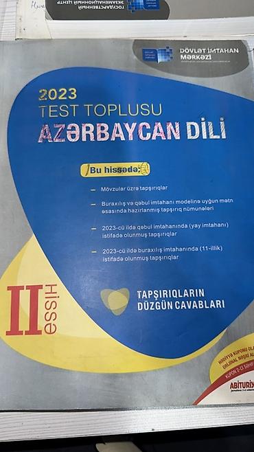 Kitablar və jurnallar: Azərbaycan dili 11-ci sinif, 2023 il — 2