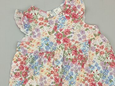 dluga letnie sukienka w liscie: Dress, H&M, 1.5-2 years, 86-92 cm, condition - Very good