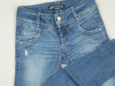 jeansy damskie z wysokim stanem big star: Jeans, Clockhouse, XS (EU 34), condition - Fair