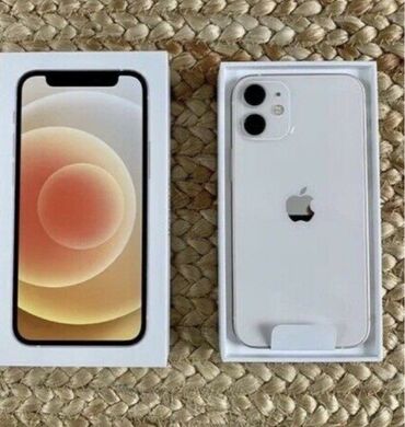 телефон рассрочку ош: IPhone 12 mini, Колдонулган, 128 ГБ, Куту, Бөлүп төлөө менен, 74 %