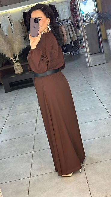 Вечерние платья: Вечернее платье, Длинная модель, Шифон, С рукавами — 9