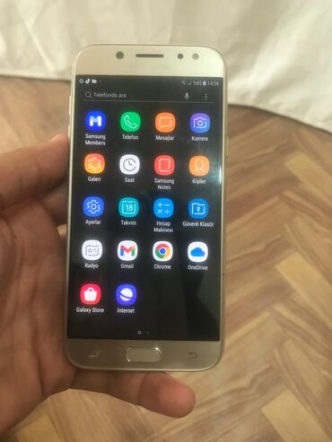 samsung a51: Samsung Galaxy J5, 16 GB, rəng - Gümüşü, Barmaq izi