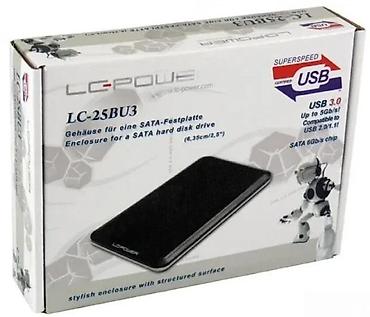 Hard diskovi, eksterni diskovi: LC-Power LC-25BU3 – eksterno kućište za 2.5" SATA HDD/SSD - Za — 1