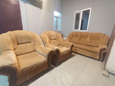 Divan və kreslo dəstləri: Divan, 2 kreslo, Açılmayan — 8