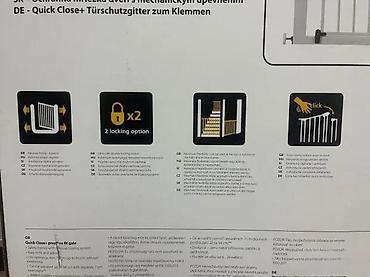 Ostali dečiji nameštaj: Safety 1st Quick Close+ U-Pressure Fit zaštitna kapija - Samonoseća — 3