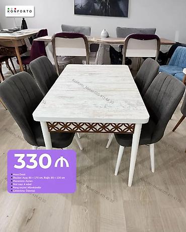 Açılan Masa Dəsti - Masa mexanizmi: Açılan - Ölçülər: açıq 80 × 170