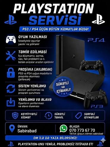 ps3 ps4: Təmir Sony Playstation, Nasazlığın aradan qaldırılması — 1