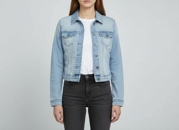 kurtka zimowa elisabetta franchi: Women`s jeans jacket, size S