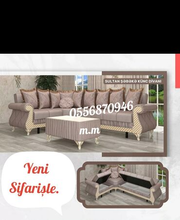 Divanlar: Künc divan, Yeni, Açılan, Bazalı, Parça, Şəhərdaxili pulsuz çatdırılma — 15
