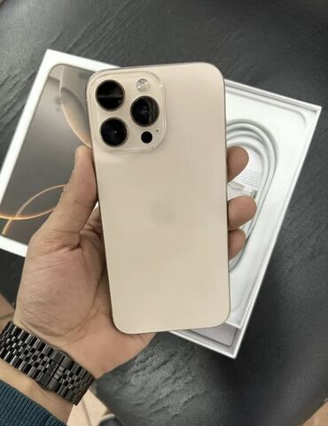 iphone 12 pro 256 gb qiymeti: IPhone 16 Pro Max, 256 ГБ, Desert Titanium, Беспроводная зарядка, Face ID