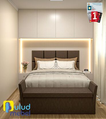 Yataq otağı dəstləri: 2 təknəfərlik çarpayı, Dolab, Komod, Tumba, Azərbaycan, Yeni — 4