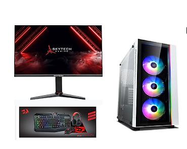 Настольные ПК и рабочие станции: Məhsul: Masaüstü kompüter EM-GS-24I38100-RX580 (Set 3) Brend: Skytech — 1