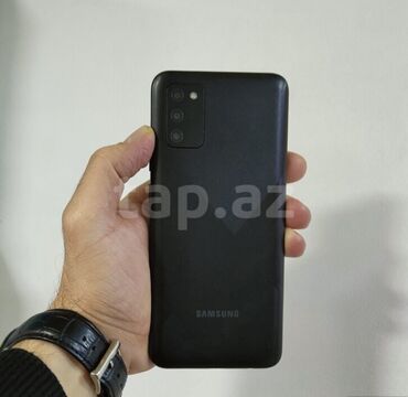 Samsung: Samsung A02 S, 32 GB, rəng - Qara, Barmaq izi, İki sim kartlı, Face ID
