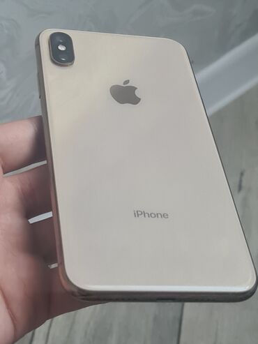 Apple iPhone: IPhone Xs Max, 64 GB, Qızılı, Face ID, Simsiz şarj