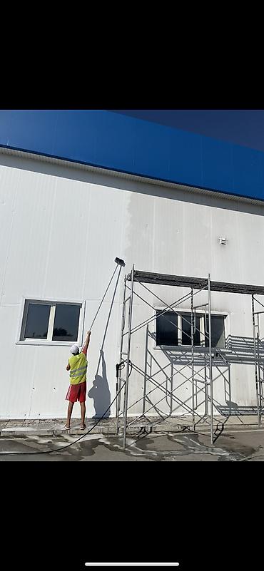 Фасадные работы: Профессиональная мойка фасадов зданий - Очистка фасадов АЗС, складов — 1