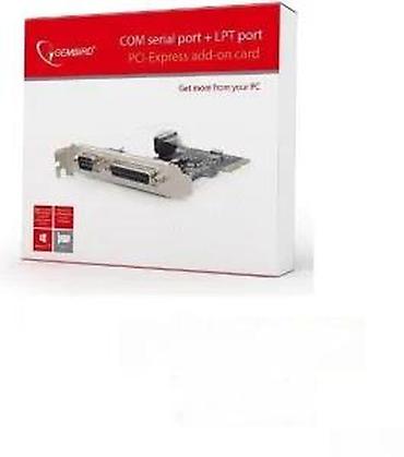 Ostali kompjuterski delovi: Gembird PCI-Express dodatna kartica – COM (RS-232) + LPT (parallel) — 8
