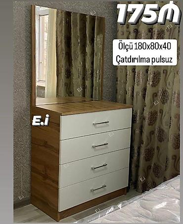 Komodlar: Tualet masası və güzgülü komod - Ölçü: 180 x 80 x 40 sm - Üst hissədə — 1