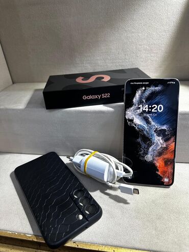 telefon s22: Samsung Galaxy S22, 128 GB, rəng - Çəhrayı, Sensor, Barmaq izi, İki sim kartlı