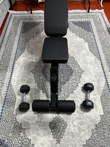 flex balance: Многофункциональная скамья для домашнего фитнеса+гантели по 7,5 кг - — 3