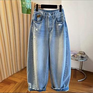 bootcut jeans: Джинсы, Бэгги, Китай, Средняя талия, Вареные, L, XL, 2XL — 2