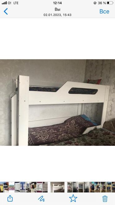 мебель кровати: Двухъярусная кровать, Для девочки, Для мальчика, Б/у