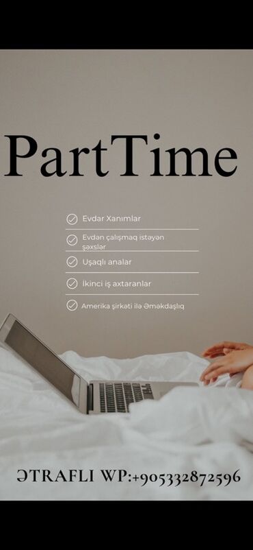 Taksi, logistika, çatdırılma: Part-time onlayn iş fürsəti - Evdar xanımlar üçün uyğun - Evdən