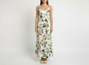 sukienki boho na wesele plus size: Elli white, Sukienka damska, rozmiar L