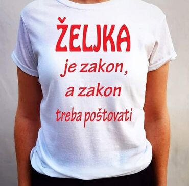 Majice kratkih rukava: Izrada majci po vašoj želji
S.m.l.xl.xxl 2000din
Boja: Bele i Crne — 16