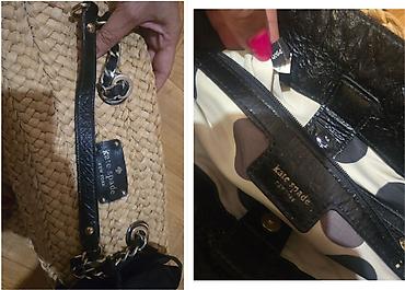 mona obrenovac: Kate Spade New York pletena torba sa kožnim i lančastim ručkama — 7