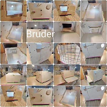 Qəfəslər: Taxta brooder/qəfəs-kamera (istixana tipli qutu) - Material — 11