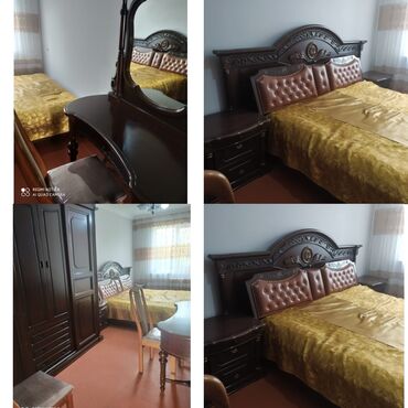 2 спальная кровать: 2 односпальные кровати, Шкаф, Трюмо, Тумба, Малайзия, Б/у