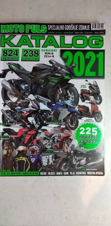 Knjige i stripovi: Katalog: motorcikala 2021. 260 str. sa osnovnim teh. podacima — 1