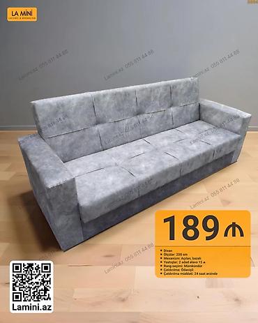 Divan – LA MINI - Ölçü: 200 sm - Mexanizm: açılan, bazalı (yataq