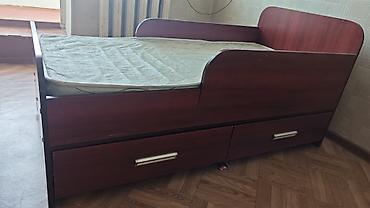 балдар кийими: Детская/подростковая кровать с бортиками и выкатными ящиками для — 1
