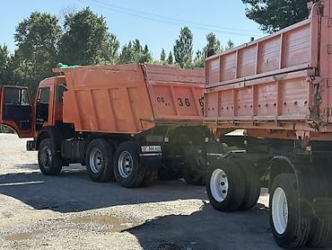 кузов портер 2: Самосвал КАМАЗ 65115 с прицепом-самосвалом - Колесная формула 6x4. - — 3