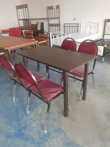 Bağ, çöl masa və oturacaq dəstləri: Yeni, Kvadrat masa, 4 stul, Açılmayan, Azərbaycan — 2