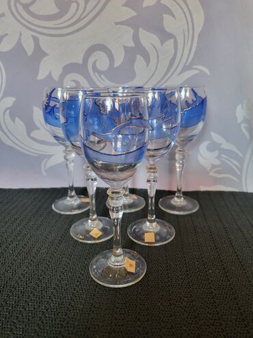 Čaše: Case nove za zestoko pice kristalno staklo,rucno oslikane iz 80ih god — 7