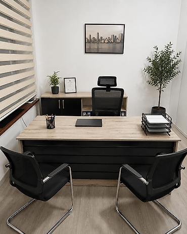 Ofis mebeli satılır — baha yığılıb. Dəst aşağıdakılardan ibarətdir: -