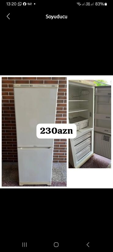 Separatorlar: 2 qapılı Atlant Soyuducu Satılır, rəng - Ağ
