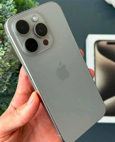 iphone kreditlə: IPhone 15 Pro Max, 256 GB, Natural Titanium, Zəmanət, Simsiz şarj, Face ID