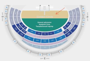 Digər: Justin Timberlake konsertinə 2 ədəd Golden Circle bilet satiram hər