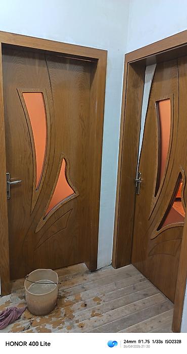 mdf panel: 4 ədəd qapıdı 4 i 140 azn Taxta otaq qapıları dəsti - Material: ağac — 1