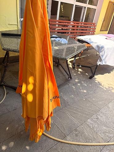 ad günü şamı: Veuve Clicquot brendli terras/bağ çətiri Salam yenidir istifadə — 4