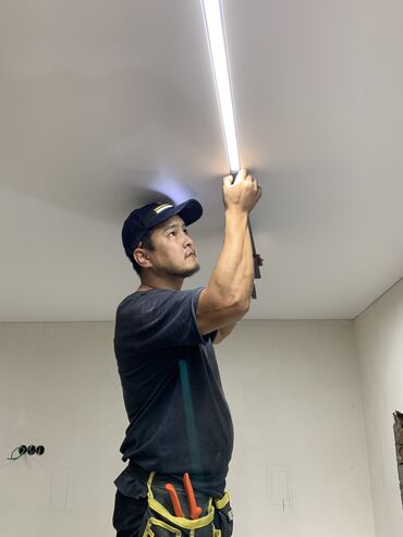 Натяжной потолок: Натяжной потолок Глянцевое, Матовое, 3D потолки Гарантия, Бесплатная консультация, Бесплатный замер — 5