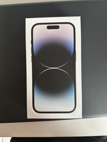 Apple iPhone: IPhone 14 Pro, Б/у, 128 ГБ, Black Titanium, Защитное стекло, Коробка, 89 %